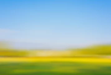 Fotobehang blur grass field © coffmancmu