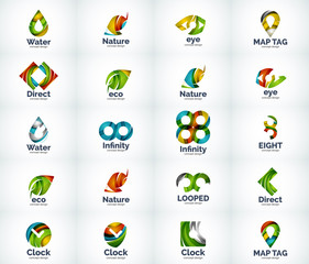 Set of abstract vector logo icons