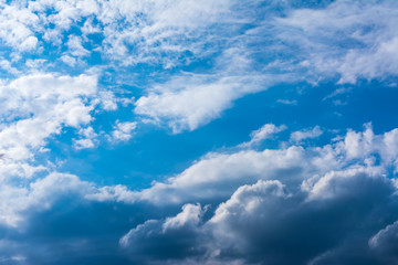 Naklejka na ściany i meble blue sky and white clouds on day time.