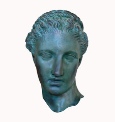 Head of Sappho isolated