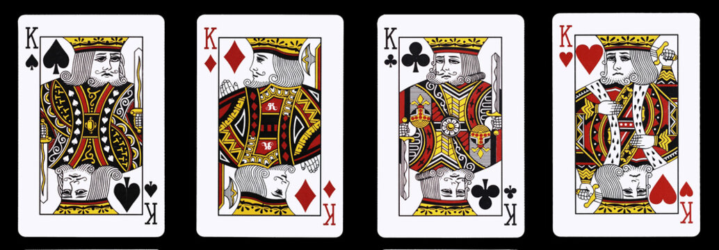 4 Kings in a row - Playing Cards