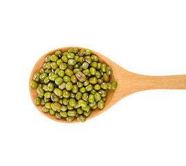 Mung beans isolated on white background