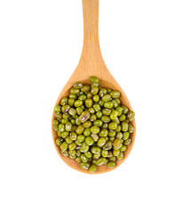 Mung beans isolated on white background