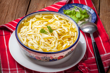 Chicken noodle soup.