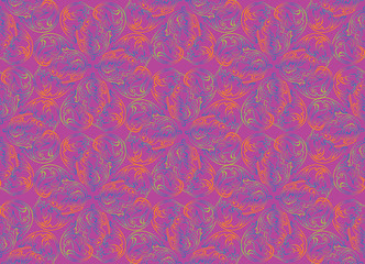 Abstract floral pattern. Arabic festiv holiday ornament. Flourish symmetric background