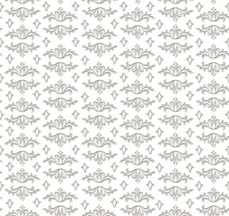 Abstract floral ornament. Swil leaves seamless pattern