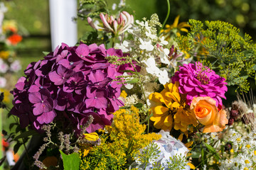 handmade  beautiful bouquets from flowers and herbs