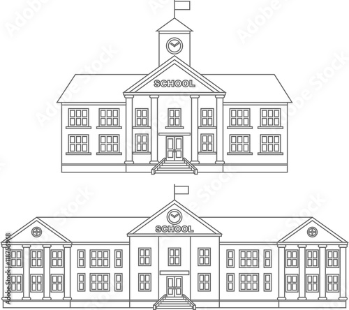 9100 Top Coloring Sheet School Building , Free HD Download