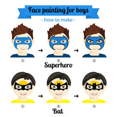 Face painting boys 4