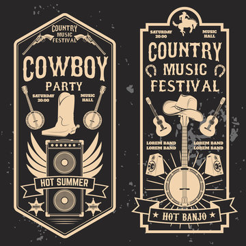 Country music festival flyer.