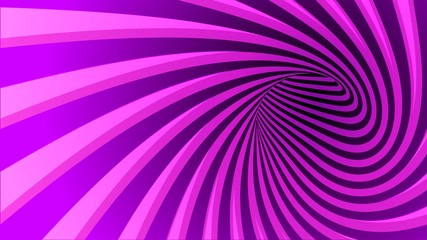 Vector striped spiral abstract tunnel