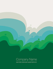 Obraz premium An abstract natural landscape beckons the viewer 