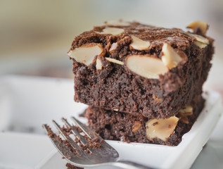 A cake in the coffee shop.
