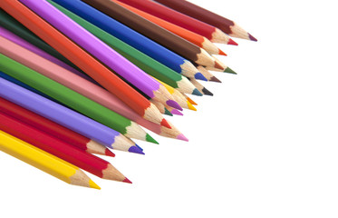 Color pencils close-up