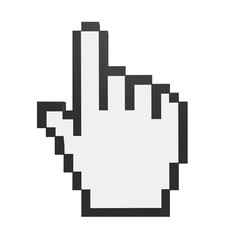 Fototapeta premium Hand Cursor Isolated