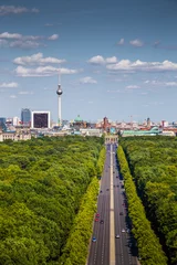 Gordijnen Berlin skyline with Tiergarten park in summer, Germany © JFL Photography