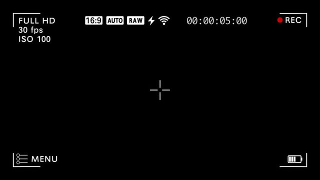 Camera Recording Screen contain frame of camera&rsquo;s interface with alpha channel. Just drag & drop over your videos. Record time 1 minute long. 