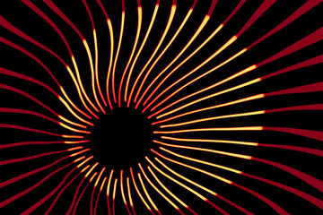 Abstract orange lighted background sun rays