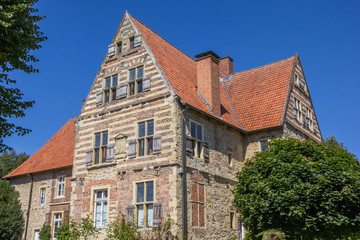 Fototapeta na wymiar Merveldter hof historical mansion in the village of Horstmar