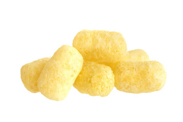 Corn sticks isolated on white
