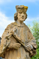 Obraz premium Skulptur des Heiligen Johannes Nepomuk in Bad Staffelstein