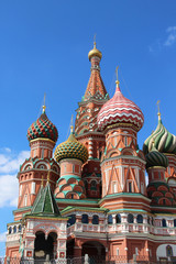 Fototapeta na wymiar Saint Basil Cathedral cupola, Moscow, Russia