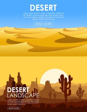 Desert vector set