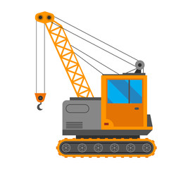 Crane truck vector illustration