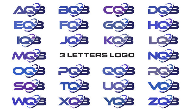 3 letters modern swoosh logo AQB, BQB, CQB, DQB, EQB, FQB, GQB, HQB, IQB, JQB, KQB, LQB, MQB, NQB, OQB, PQB, QQB, RQB, SQB, TQB, UQB, VQB, WQB, XQB, YQB, ZQB