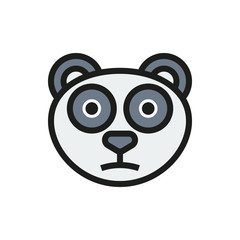 panda icon on white background