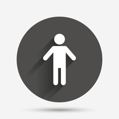 Human male sign icon. Person symbol.