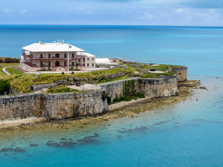 National Museum of Bermuda looks out over the Atlantic Ocean
