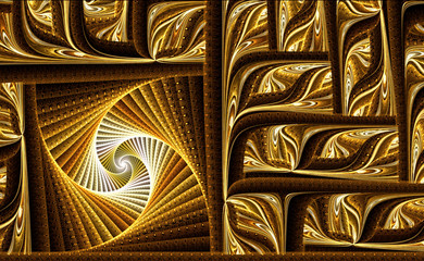 Abstract fractal texture computer-generated image