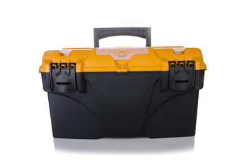 Toolkit box isolated on the white background