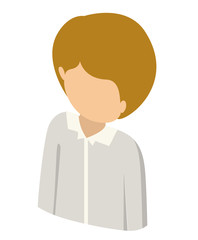 man avatar isometric isolated vector illustration design