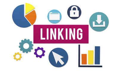 Linking Connection Share Hyperlink Concept