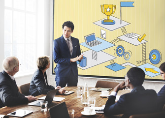 Goals Target Progress Success Promotion Concept