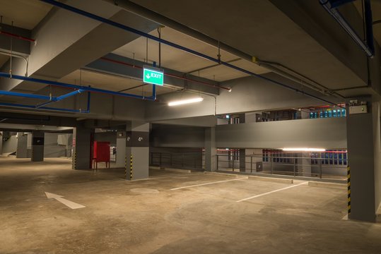 Car parking garage in building