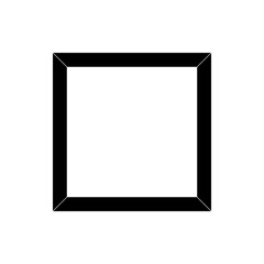 Rectangular picture frame vector icon