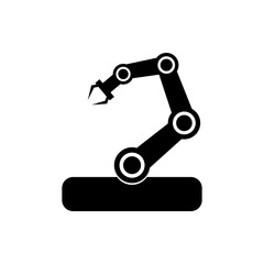 Robot hand vector icon