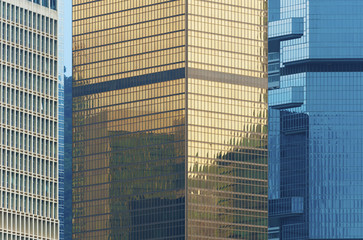 Fototapeta premium Modern Office building background in Hong Kong city
