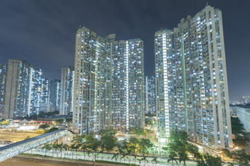 Fototapeta na wymiar Public estate in Hong Kong city