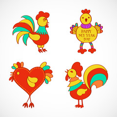 colorful stylized rooster