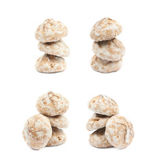 Russian gingerbread cookie isolated