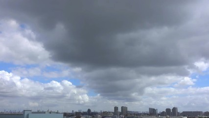 4K・流れ去る雨雲・タイムラプス_3-511