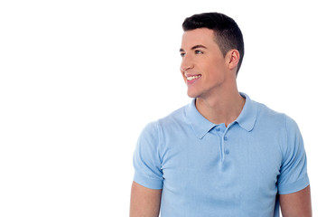 Obraz premium Handsome young man posing away