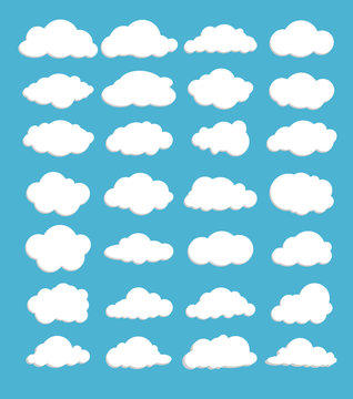 Vector of Clouds set for design work
