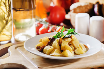 potato with mushrooms