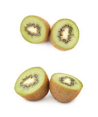 Fototapeta premium Ripe kiwi fruit isolated