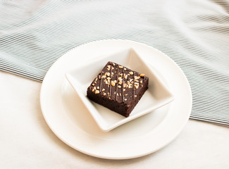Homemade chocolate brownies